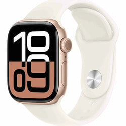  Apple Watch Series 10 46mm Aluminum Case Rose Gold with Light Blush Sport Band